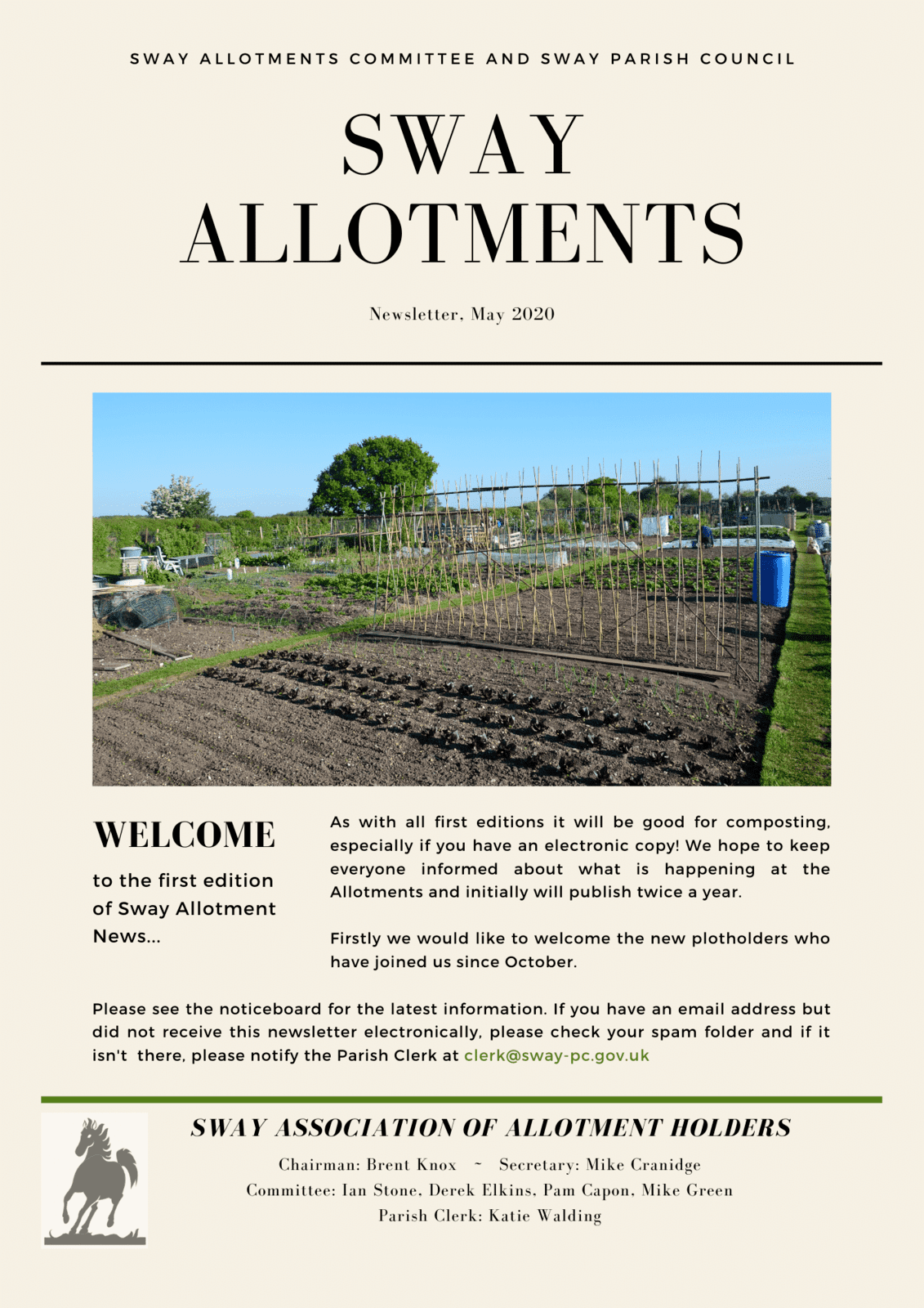 Allotments newsletter page 1