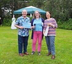 Barry and Sue Rickman receive their award