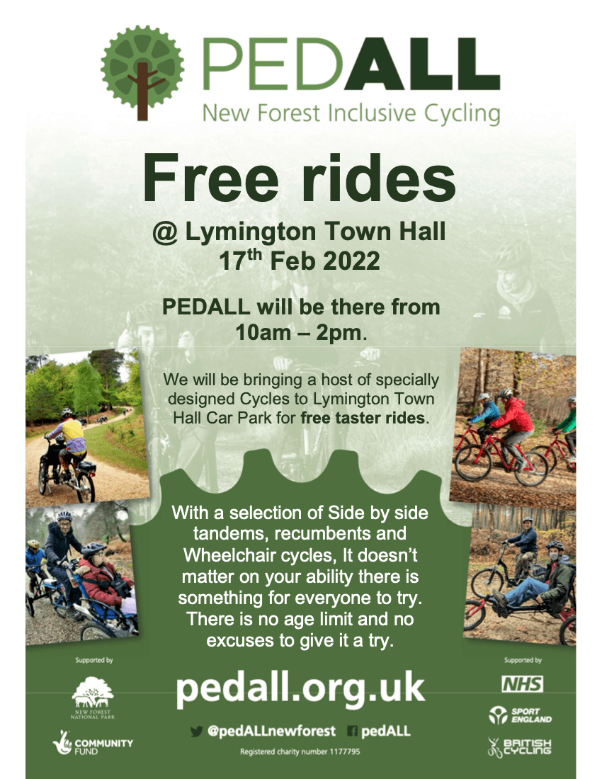 PEDALL poster for event on 17th Feb